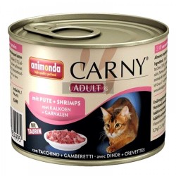 Animonda Carny Hindi Etli ve Karidesli Yetişkin Kedi Konserve Maması 200 Gr