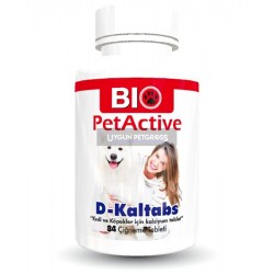 Bio Petactive D-Kaltabs Kediköpek İcin Kalsiyum Tableti 84 Adet