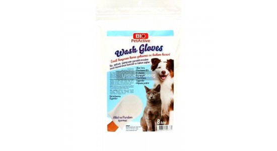 Bio Petactive Wash Gloves İslak Temizlik Eldiveni (8 Adet)