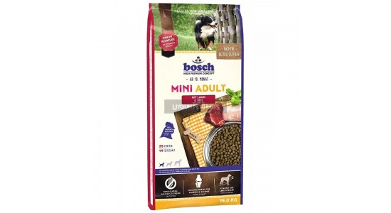 Bosch Mini Küçük Irk Kuzu Etli Yetişkin Köpek Maması 15 Kg