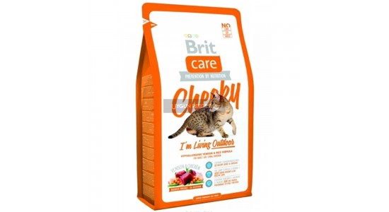 Brit Care Cheeky Living Outdoor Geyik Etli Kedi Maması 2 Kg