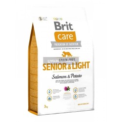 Brit Care Senior-Light Tahılsız Somonlu İleri Yas İcin Diyet Köpek Maması 3 Kg
