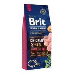 Brit Premium By Nature Junior L Büyük Irk Tavuklu Yavru Köpek Maması 15 Kg