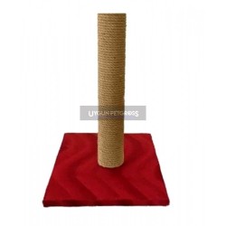 Cat Hause Kare Taban İnce Kedi Tırmalama Platformu 40 Cm Kırmızı