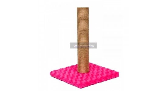 Cat Hause Kare Taban Kedi Tırmalama Platformu 40 Cm Pembe