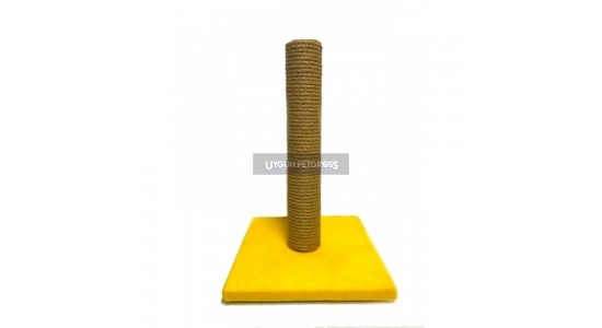 Cat Hause Kare Taban Kedi Tırmalama Platformu 40 Cm Sari