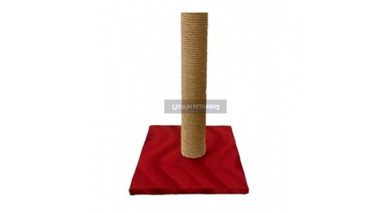 Cat Hause Kare Taban Kedi Tırmalama Platformu 50 Cm Kırmızı