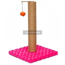 Cat Hause Kare Taban Toplu Kalın Kedi Tırmalama Platformu 70 Cm Pembe
