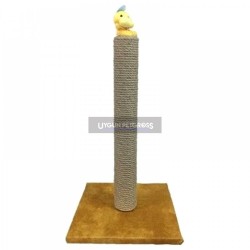Cat Hause Oyuncakli Kare Taban Kedi Tırmalama Platformu 50 Cm Kahverengi