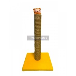 Cat Hause Oyuncakli Kare Taban Kedi Tırmalama Platformu 50 Cm Sari