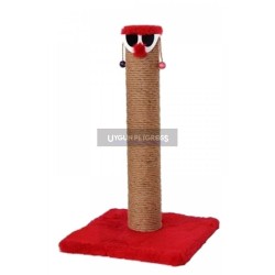 Cat Hause Palyaco T5 Kare Taban Kalın Kedi Tırmalama Platformu 50 Cm Kırmızı
