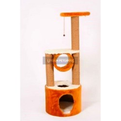 Cat Hause S5 Yuvali ve Oturakli Kedi Tırmalama 103x46x46 Cm Kahverengi