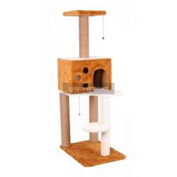 Cat Hause S9 Yuvali ve Oturakli Kedi Tırmalama 124x55x40 Cm Kahverengi