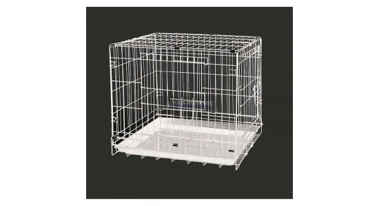 Dayang Köpek Kafesi Beyaz 61x44x50