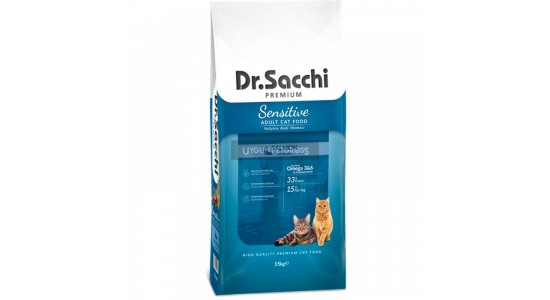 Dr.Sacchi Sensitive Somonlu Yetişkin Kedi Maması 15 Kg