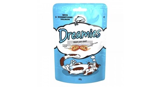 Dreamies İçi Dolgulu Somonlu Kitir Kedi Ödülü 60 Gr