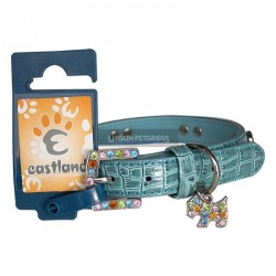 Eastland Deri Boyun Köpek Desenli Tasması