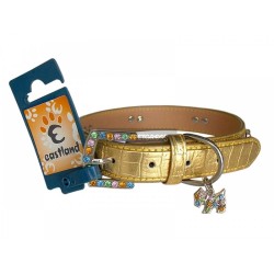Eastland Deri Boyun Köpek Desenli Tasması