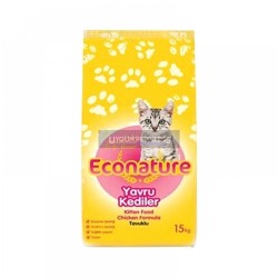 Econature Tavuklu Kitten Yavru Kedi Maması 15 Kg