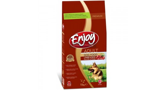 Enjoy Kuzu Etli Yetişkin Köpek Maması 15 Kg