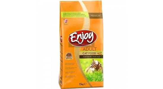 Enjoy Renkli Yetişkin Kedi Maması 15 Kg