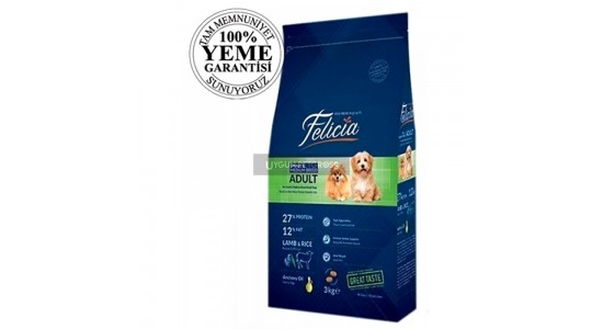 Felicia Kuzu Etli Küçük Irk Yetişkin Köpek Maması 3 Kg