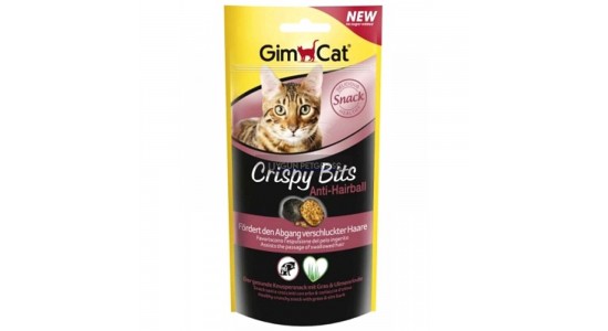 Gimcat Crispy Bits Tüy Yumaği Önleyen Kedi Çimli Kedi Ödülü 40 Gr