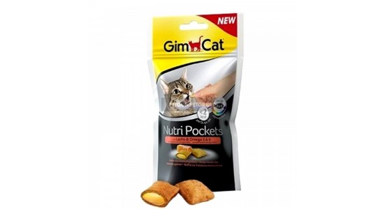 Gimcat Nutripockets Somon Omega 3 ve 6 Kedi Ödülü 60 Gr