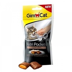 Gimcat Nutripockets Tavuk ve Biotin Kedi Ödülü 60 Gr