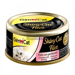 Gimcat Shinycat Fileto Tavuklu ve Karidesli Kedi Konserve Maması 70 Gr