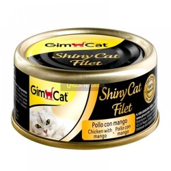 Gimcat Shinycat Fileto Tavuklu ve Mangolu Kedi Konserve Maması 70 Gr