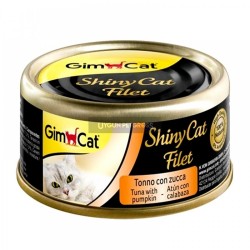 Gimcat Shinycat Fileto Tuna Balıklı ve Balkabakli Kedi Konserve Maması 70 Gr