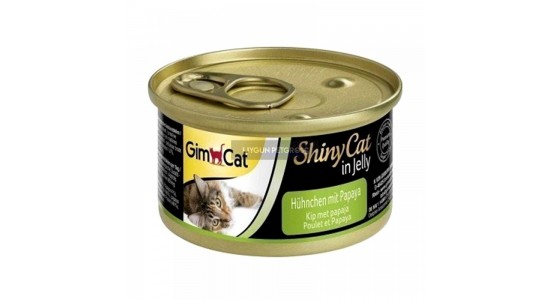 Gimcat Shinycat Jelli Tavuklu ve Papayali Kedi Konserve Maması 70 Gr