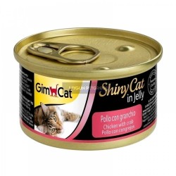 Gimcat Shinycat Jelli Tavuklu Yengecli Kedi Konserve Maması 70 Gr