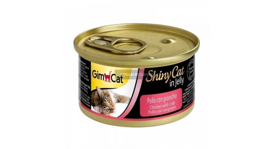 Gimcat Shinycat Jelli Tavuklu Yengecli Kedi Konserve Maması 70 Gr