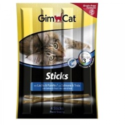 Gimcat Sticks Alabalik ve Somonlu Kedi Ödül Çubuğu 4 Parça