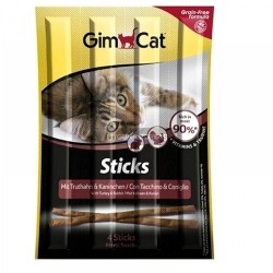 Gimcat Sticks Hindi ve Tavşanli Kedi Ödül Çubuğu 4 Parça