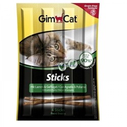 Gimcat Sticks Kuzu ve Tavuklu Ödül Çubuğu 4 Parça