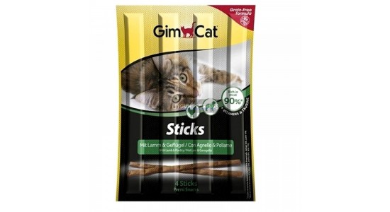 Gimcat Sticks Kuzu ve Tavuklu Ödül Çubuğu 4 Parça