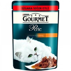 Gourmet Perle Izgara Sığır Etli Kedi Konserve Maması