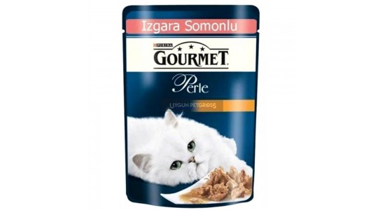 Gourmet Perle Izgara Somonlu Kedi Konserve Maması