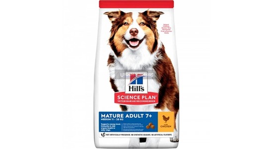 Hills Mature 7+ Tavuklu Yaşlı Köpek Maması 14 Kg