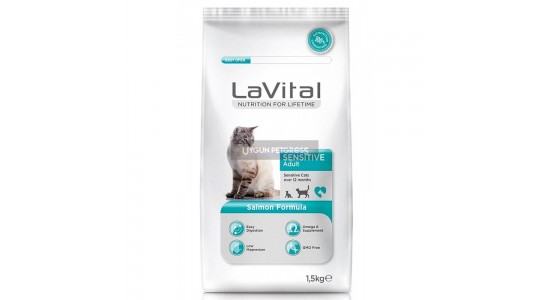La Vital Sensitive Somonlu Yetişkin Kedi Maması 1.5 Kg