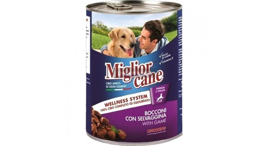 Miglior Cane Parca Etli Av Hayvanlı Köpek Konserve Maması 405 Gr