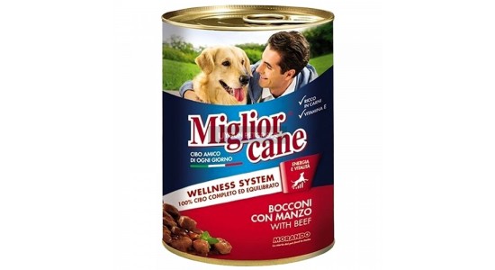 Miglior Cane Parca Etli Biftekli Köpek Konserve Maması 405 Gr