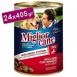 Miglior Cane Parca Etli Biftekli Köpek Konserve Maması 405 Gr (24 Adet)