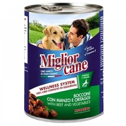 Miglior Cane Parca Etli Biftekli ve Sebzeli Köpek Konserve Maması 405 Gr