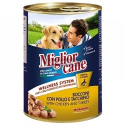 Miglior Cane Parca Etli Tavuklu ve Hindili Köpek Konserve Maması 405 Gr