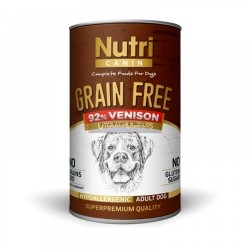 Nutri Canin Geyik Etli ve Patatesli Tahılsız Yetişkin Köpek Konserve Maması 400 Gr