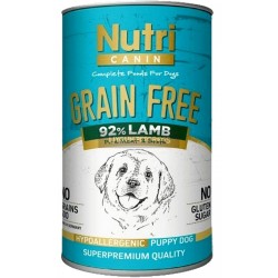 Nutri Canin Kuzu Etli ve Patatesli Tahılsız Yavru Köpek Konserve Maması 400 Gr